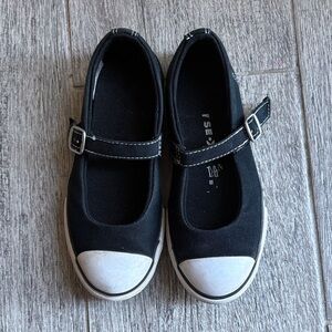 Converse Black and White Kids Mary Jane Shoes